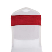 5 pcs Velvet Ruffled Stretchable Chair Sashes