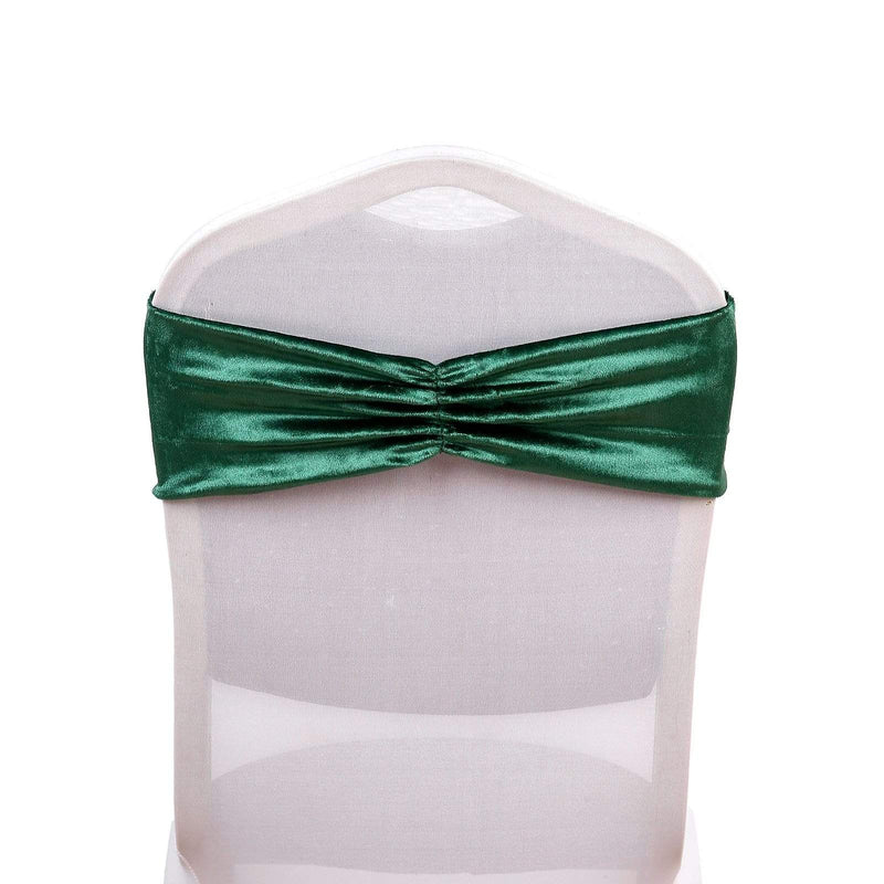 5 pcs Velvet Ruffled Stretchable Chair Sashes SASH_VEL_036