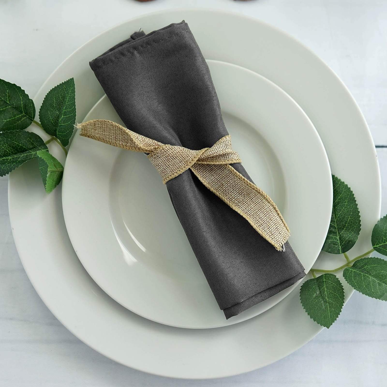 5 Polyester Dinner Table Napkins 20