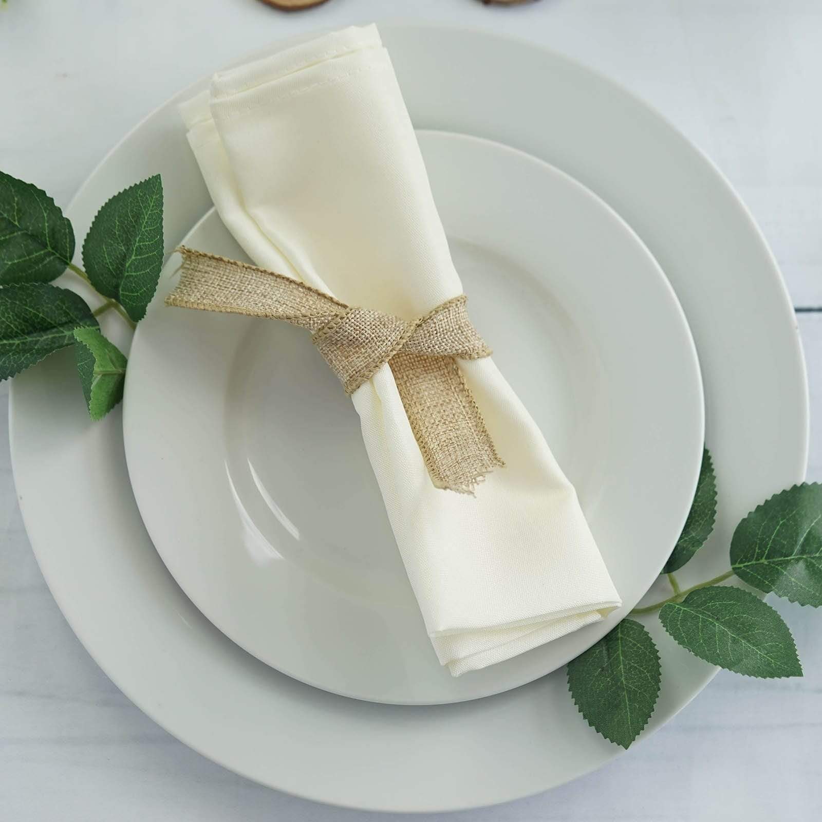 5 Polyester Dinner Table Napkins 20