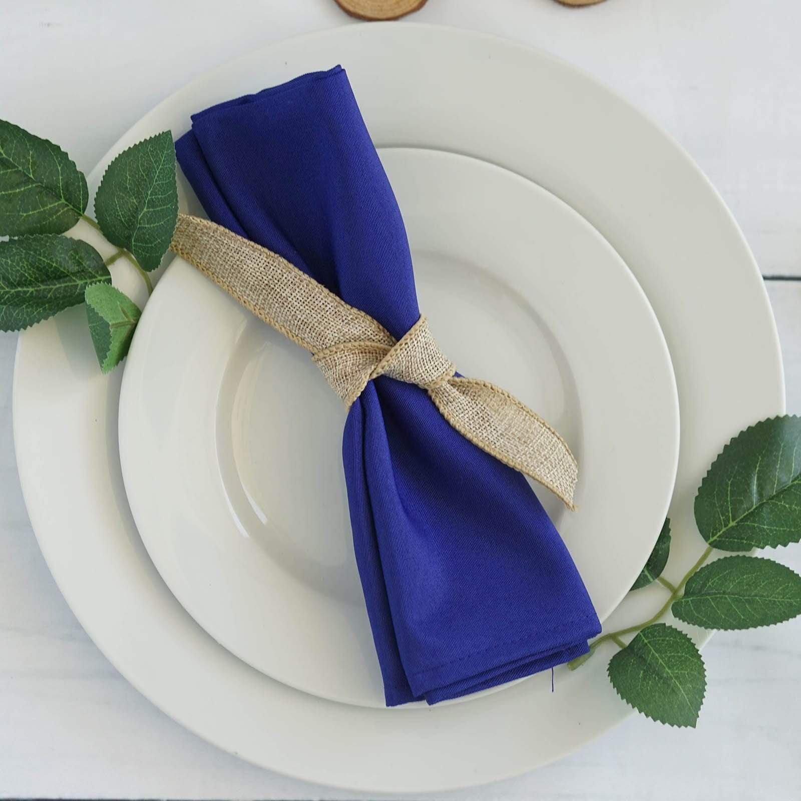 5 Polyester Dinner Table Napkins 20