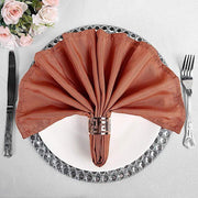5 Polyester Dinner Table Napkins 20" x 20"