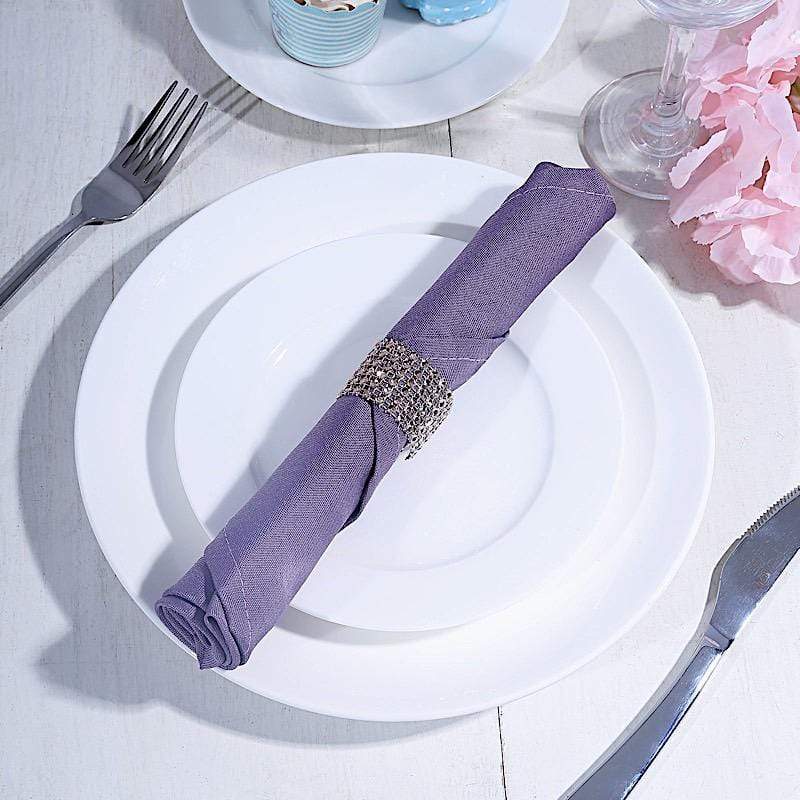 5 Polyester Dinner Table Napkins 20" x 20"