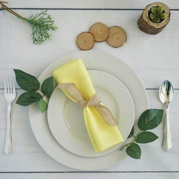 5 Polyester Dinner Table Napkins 20