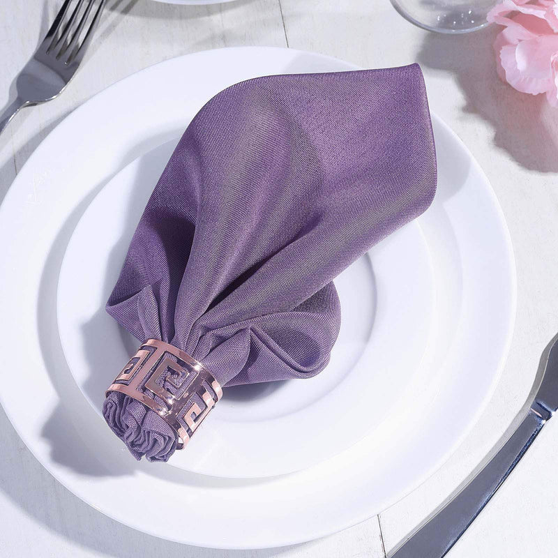 5 Polyester Dinner Table Napkins 20" x 20"