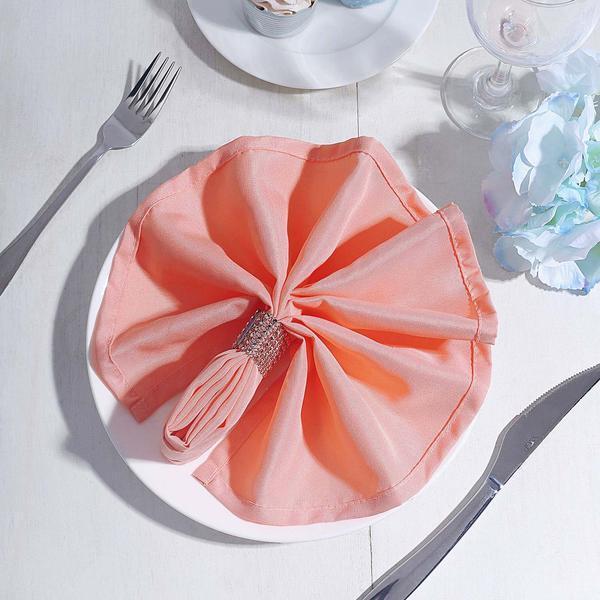 5 Polyester Dinner Table Napkins 20