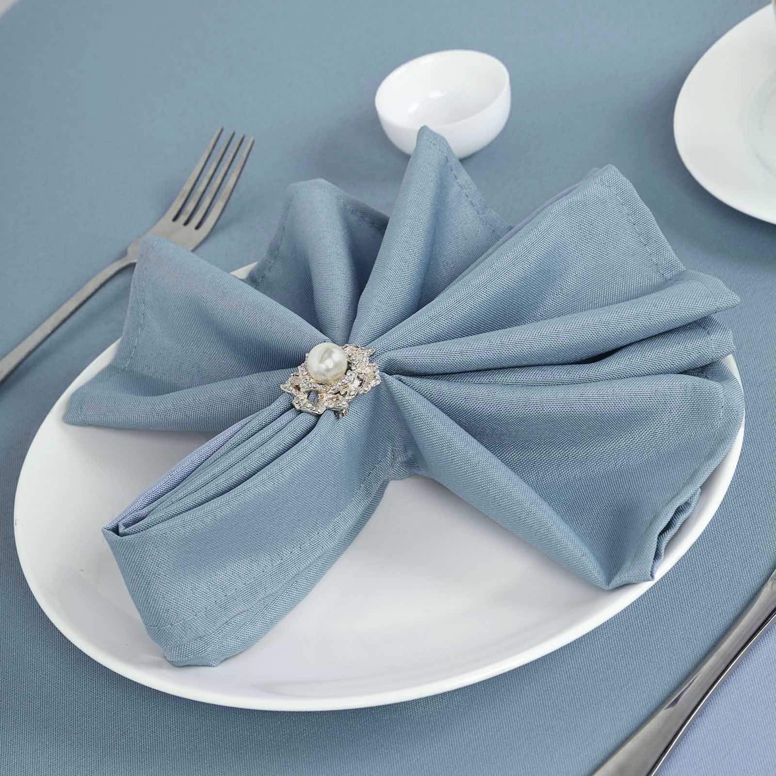 5 Polyester Dinner Table Napkins 20