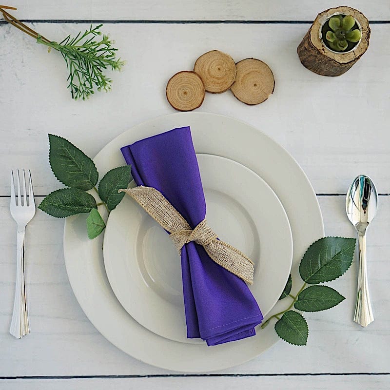 5 Polyester Dinner Table Napkins 20