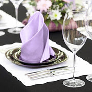 5 Polyester Dinner Table Napkins 20" x 20"