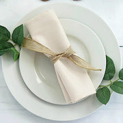 5 Polyester Dinner Table Napkins 20" x 20"
