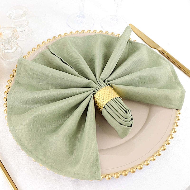 5 Polyester Dinner Table Napkins 20" x 20"