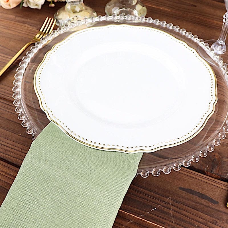 5 Polyester Dinner Table Napkins 20" x 20"