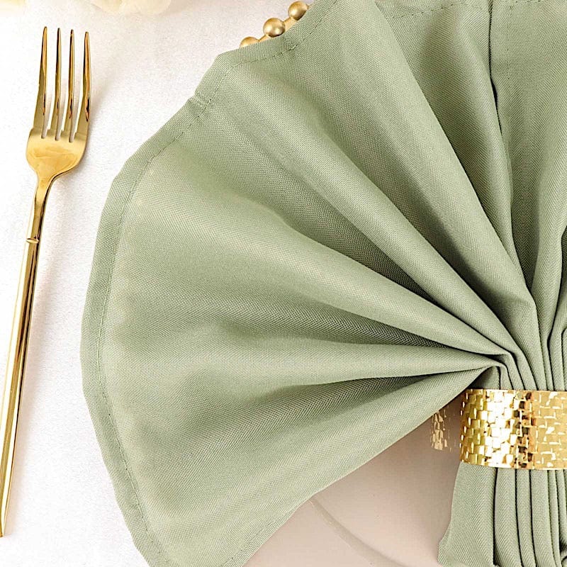 5 Polyester Dinner Table Napkins 20" x 20"