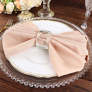 5 Polyester Dinner Table Napkins 20" x 20"