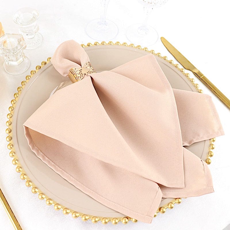 5 Polyester Dinner Table Napkins 20