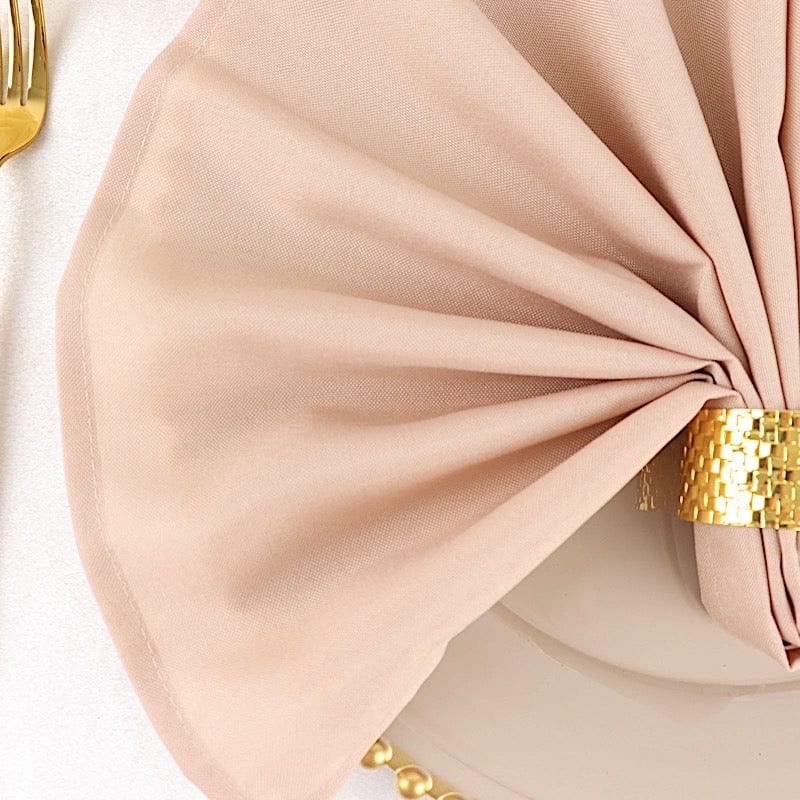5 Polyester Dinner Table Napkins 20