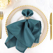 5 Polyester Dinner Table Napkins 20" x 20"