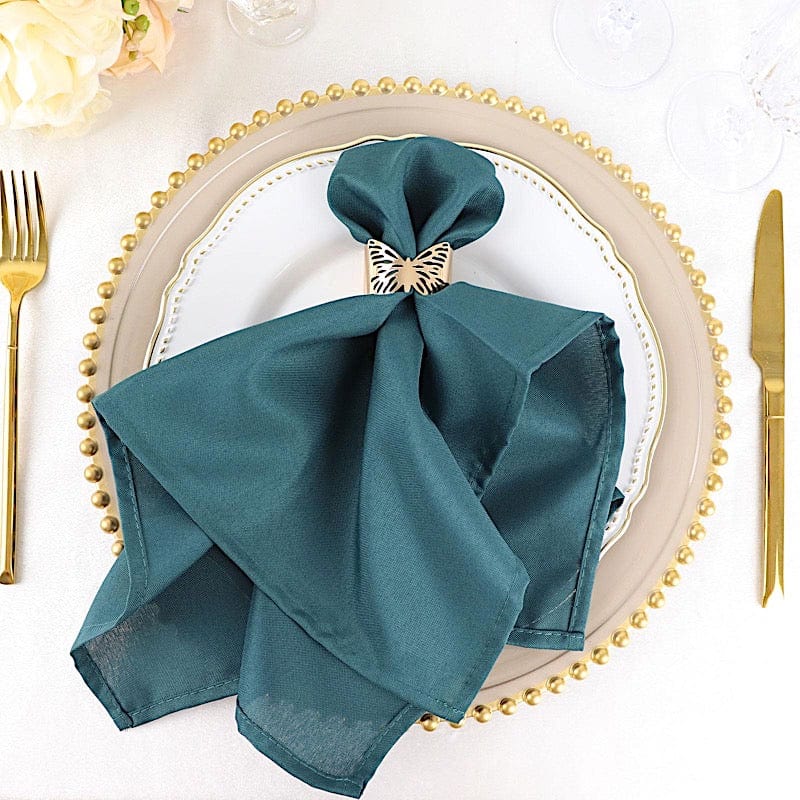5 Polyester Dinner Table Napkins 20" x 20"