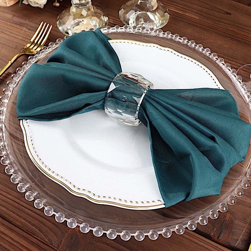 5 Polyester Dinner Table Napkins 20" x 20"