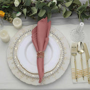 5 Polyester Dinner Table Napkins 20" x 20"
