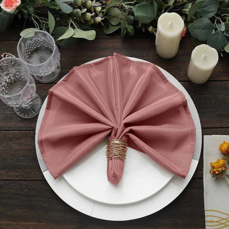 5 Polyester Dinner Table Napkins 20
