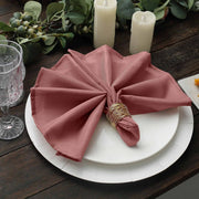 5 Polyester Dinner Table Napkins 20" x 20"