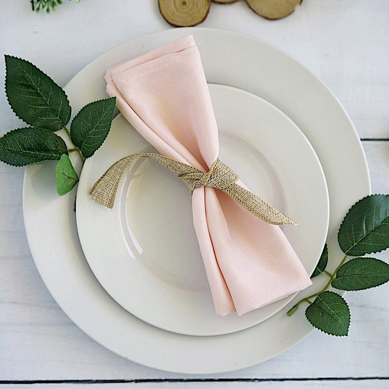5 Polyester Dinner Table Napkins 20