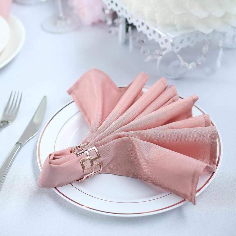 5 Polyester Dinner Table Napkins 20