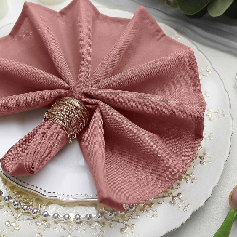 5 Polyester Dinner Table Napkins 20" x 20" NAP_PLY_CRS