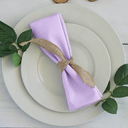 5 Polyester Dinner Table Napkins 20" x 20" NAP_PLY_LAV
