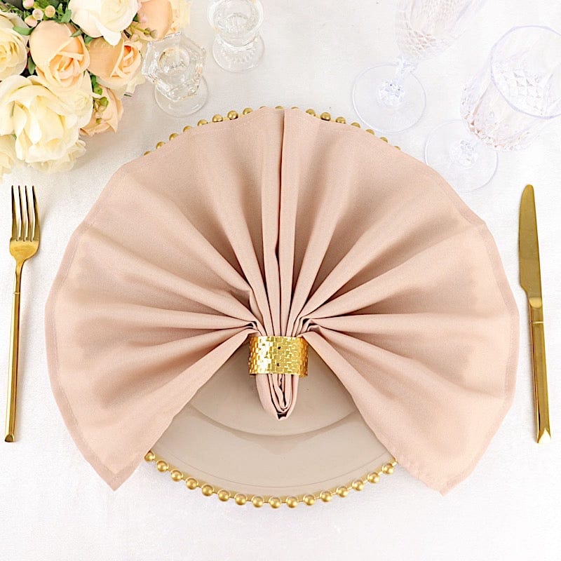 5 Polyester Dinner Table Napkins 20