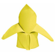 5 Polyester Dinner Table Napkins 20" x 20" NAP_PLY_YEL