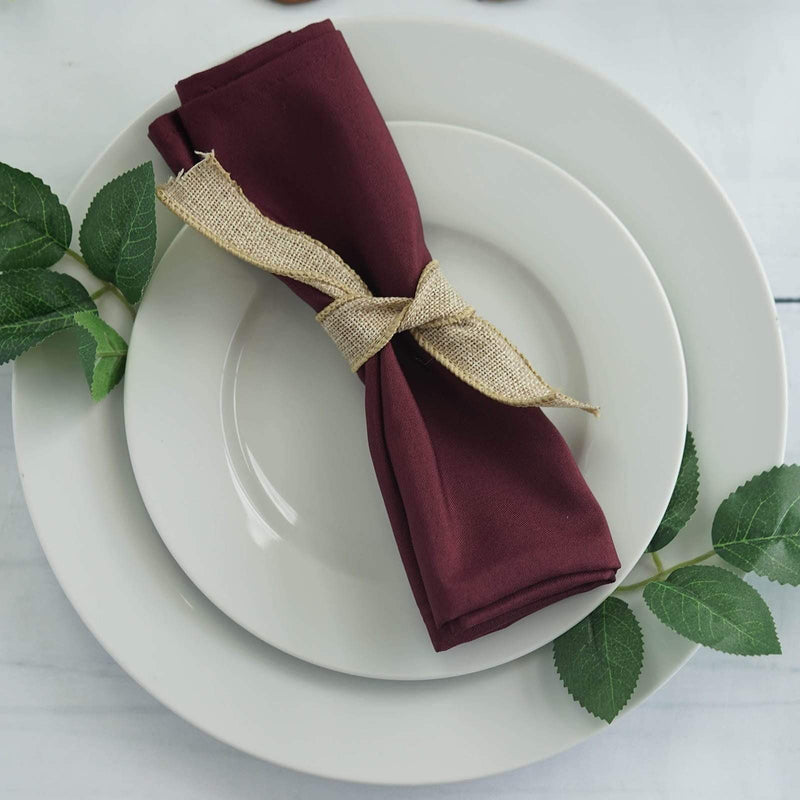 5 Polyester Napkins 17" x 17"