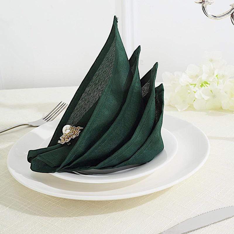 5 Polyester Napkins 17" x 17"