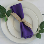 5 Polyester Napkins 17" x 17"