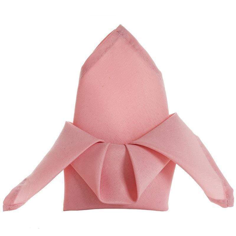 5 Polyester Napkins 17" x 17" - Rose Quartz Pink NAP_OSC_019