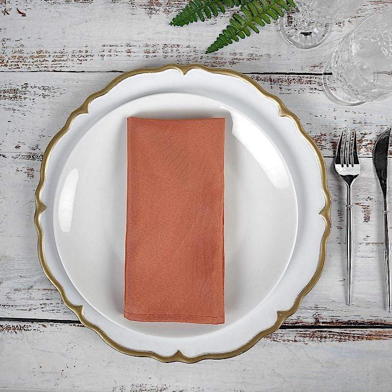 5 Polyester Napkins 17" x 17"