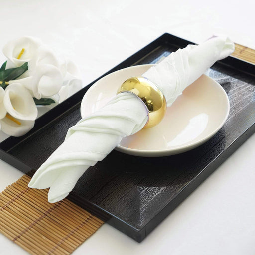 5 Polyester Napkins 17" x 17" NAP_OSC_IVR