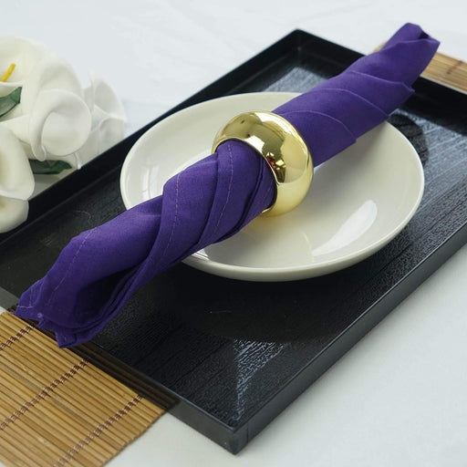 5 Polyester Napkins 17" x 17" NAP_OSC_PURP