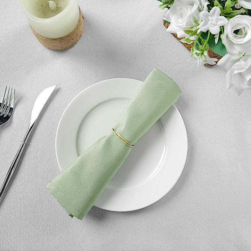 5 Polyester Napkins 17" x 17" NAP_OSC_SAGE