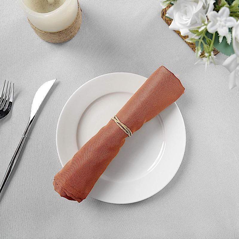 5 Polyester Napkins 17" x 17" NAP_OSC_TERC