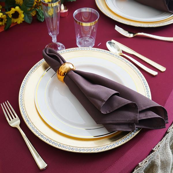 5 Polyester Napkins 20" x 20"