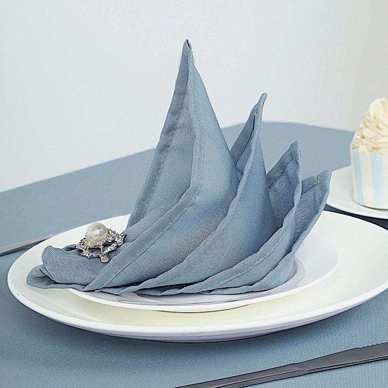 5 Polyester Napkins 20" x 20"