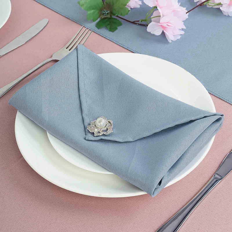 5 Polyester Napkins 20" x 20"