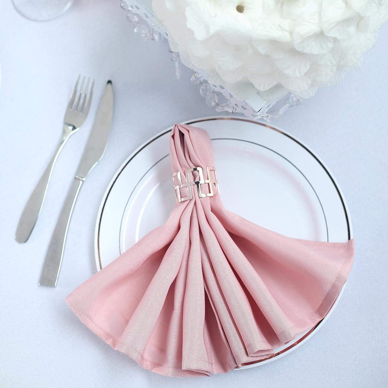 5 Polyester Napkins 20" x 20"