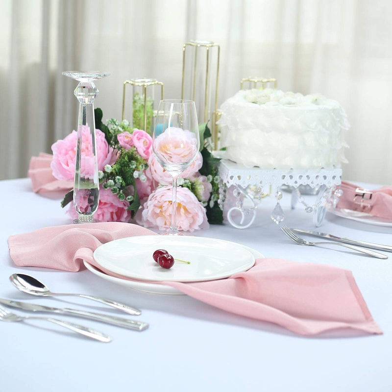 5 Polyester Napkins 20" x 20"