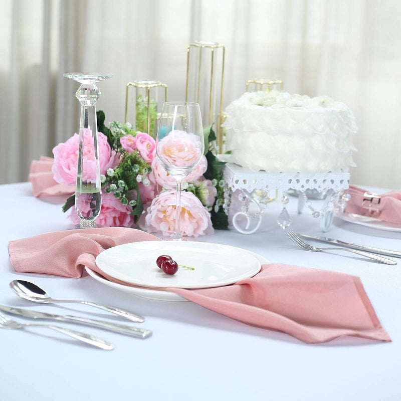 5 Polyester Napkins 20" x 20"