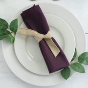 5 Polyester Napkins 20" x 20"