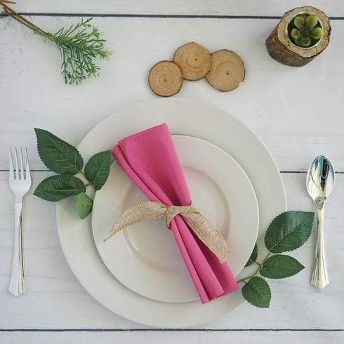 5 Polyester Napkins 20" x 20"