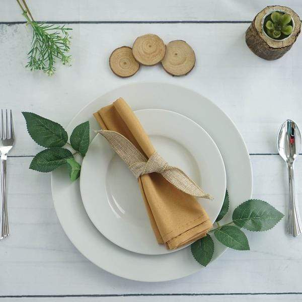 5 Polyester Napkins 20" x 20"